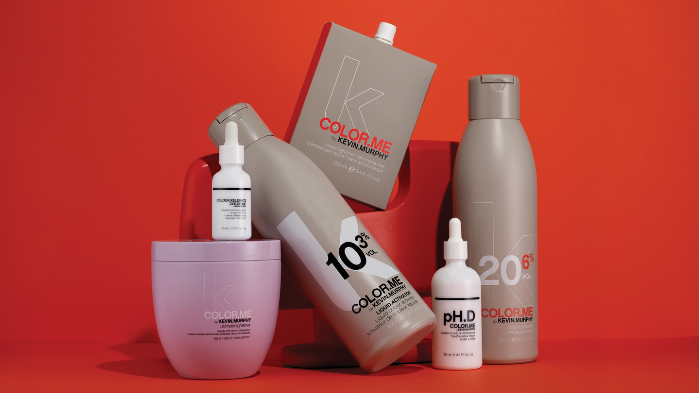 A collection of Kevin Murphy hair products