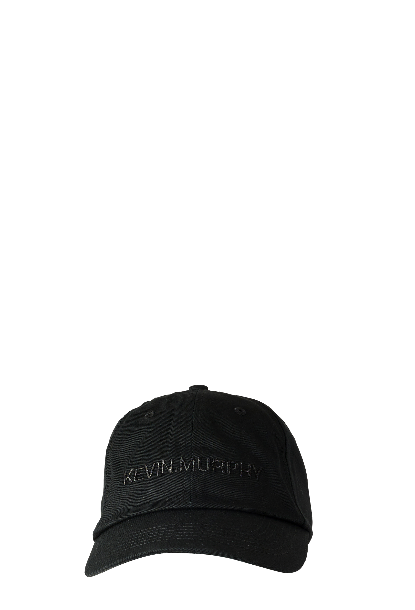 KEVIN. MURPHY Classic Flat Cap, Black, Heavy Cotton Twill, Snapback Closure, 3D Embroidered Logo