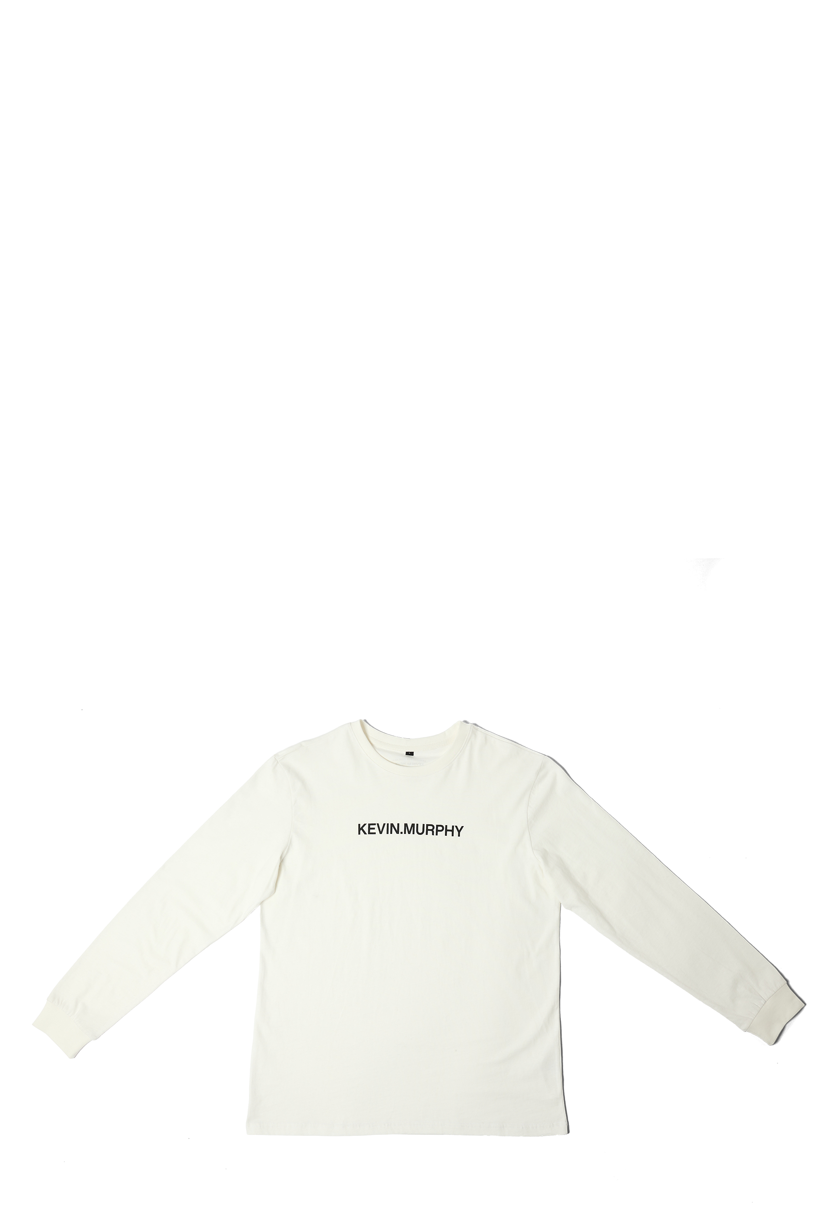 THE ESSENTIAL LONG-SLEEVE by KEVIN. MURPHY Cotton T-Shirt, White Size XXL