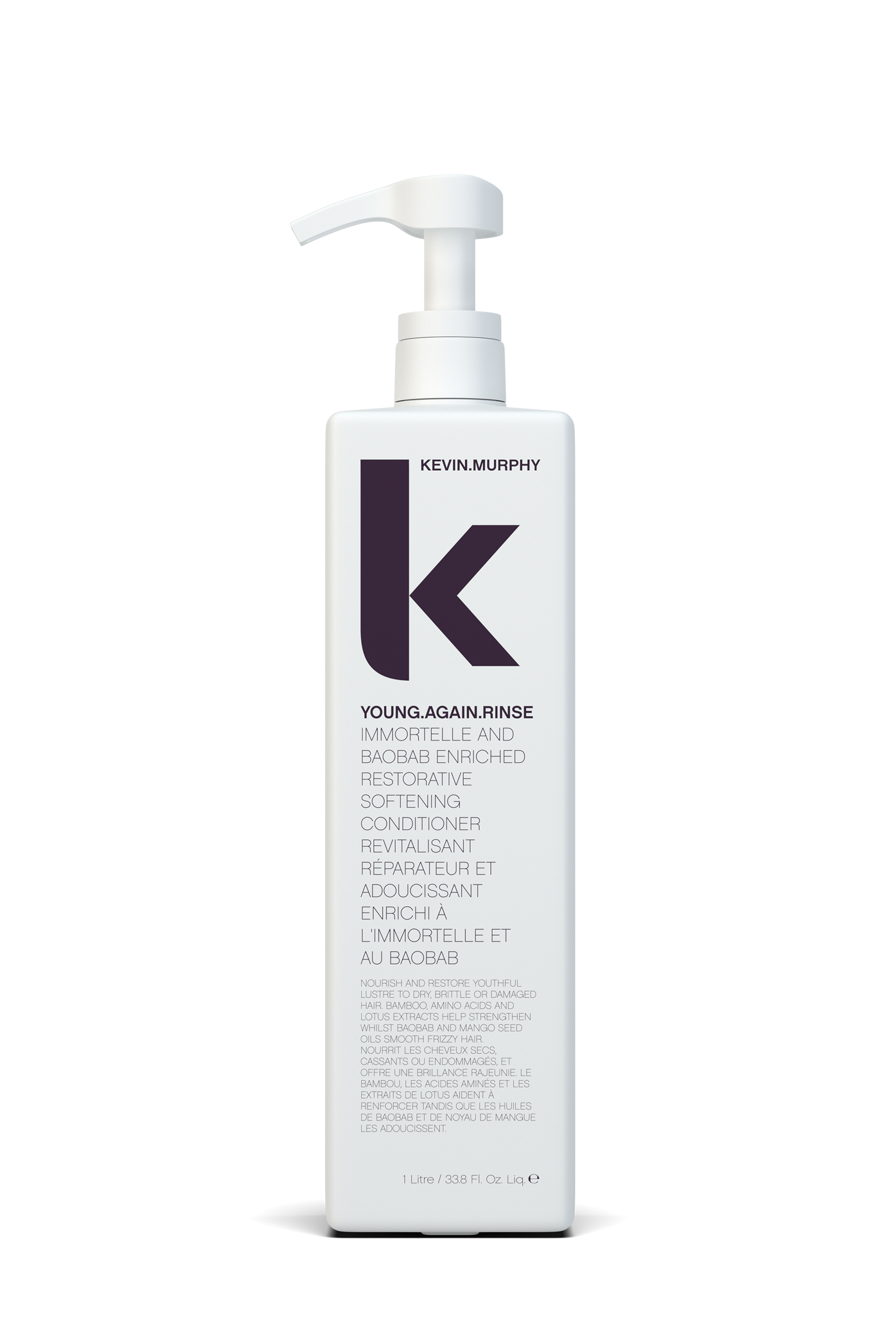 KEVIN. MURPHY YOUNG. AGAIN. RINSE 1000ml Hair Conditioner for Dry Damaged Hair